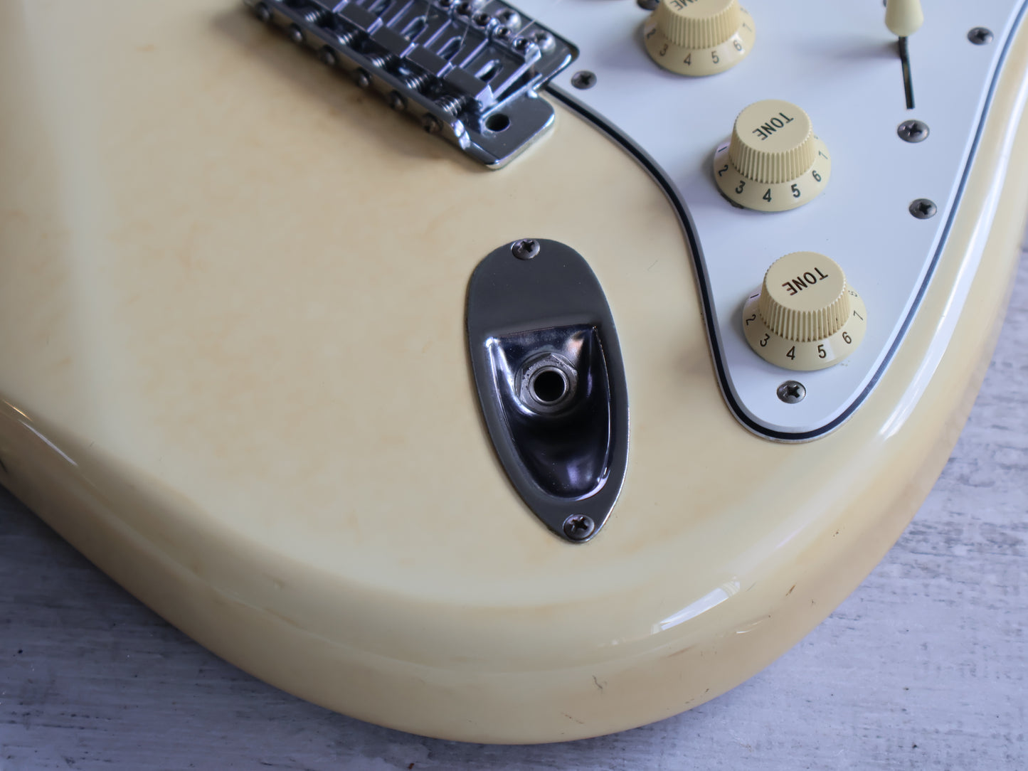1986 Fender Japan ST72-70SC Scalloped Yngwie Malmsteen Stratocaster (Aged White)