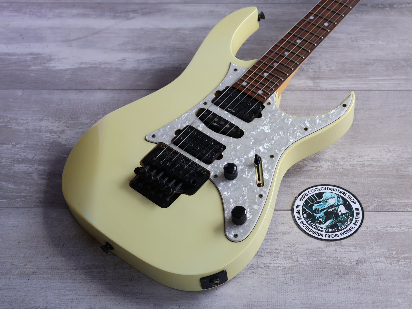 1997 Ibanez Japan RG390DX HSH Superstrat (Pearl White)