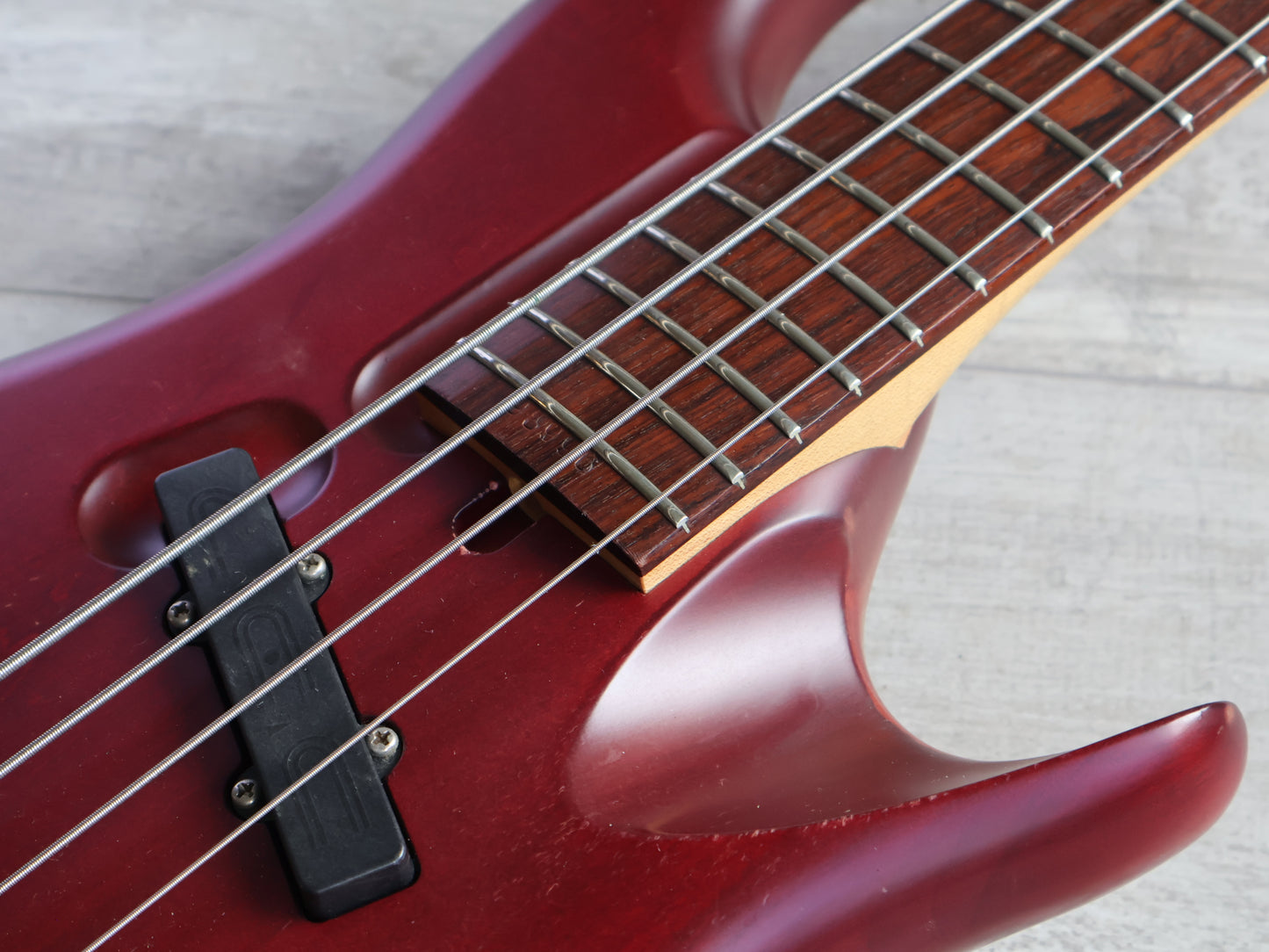 1989 Greco (by Atlansia) Stealth Deluxe Bass (Wine Red)