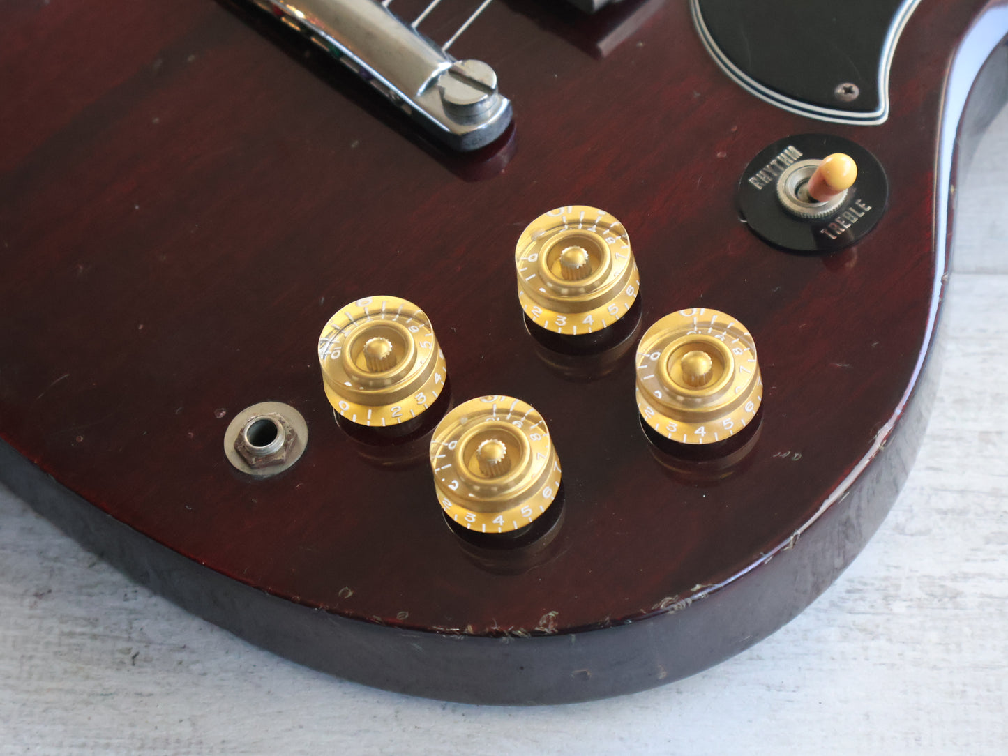 1984 Greco Japan SS-600 "Super Real" '75 Reissue SG (Wine Red)