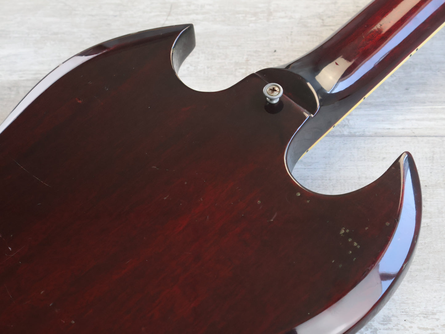 1984 Greco Japan SS-600 "Super Real" '75 Reissue SG (Wine Red)