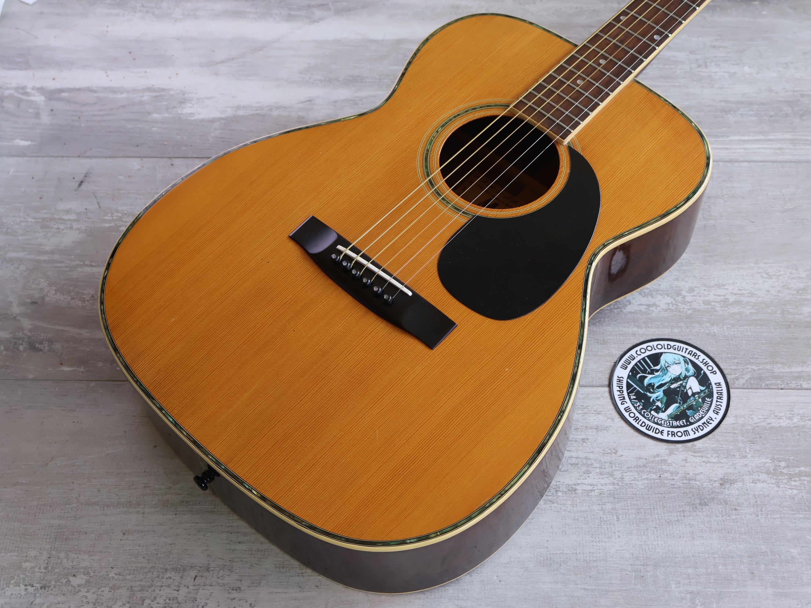 1980's Morris F-20 Japanese Vintage Acoustic Guitar (Natural