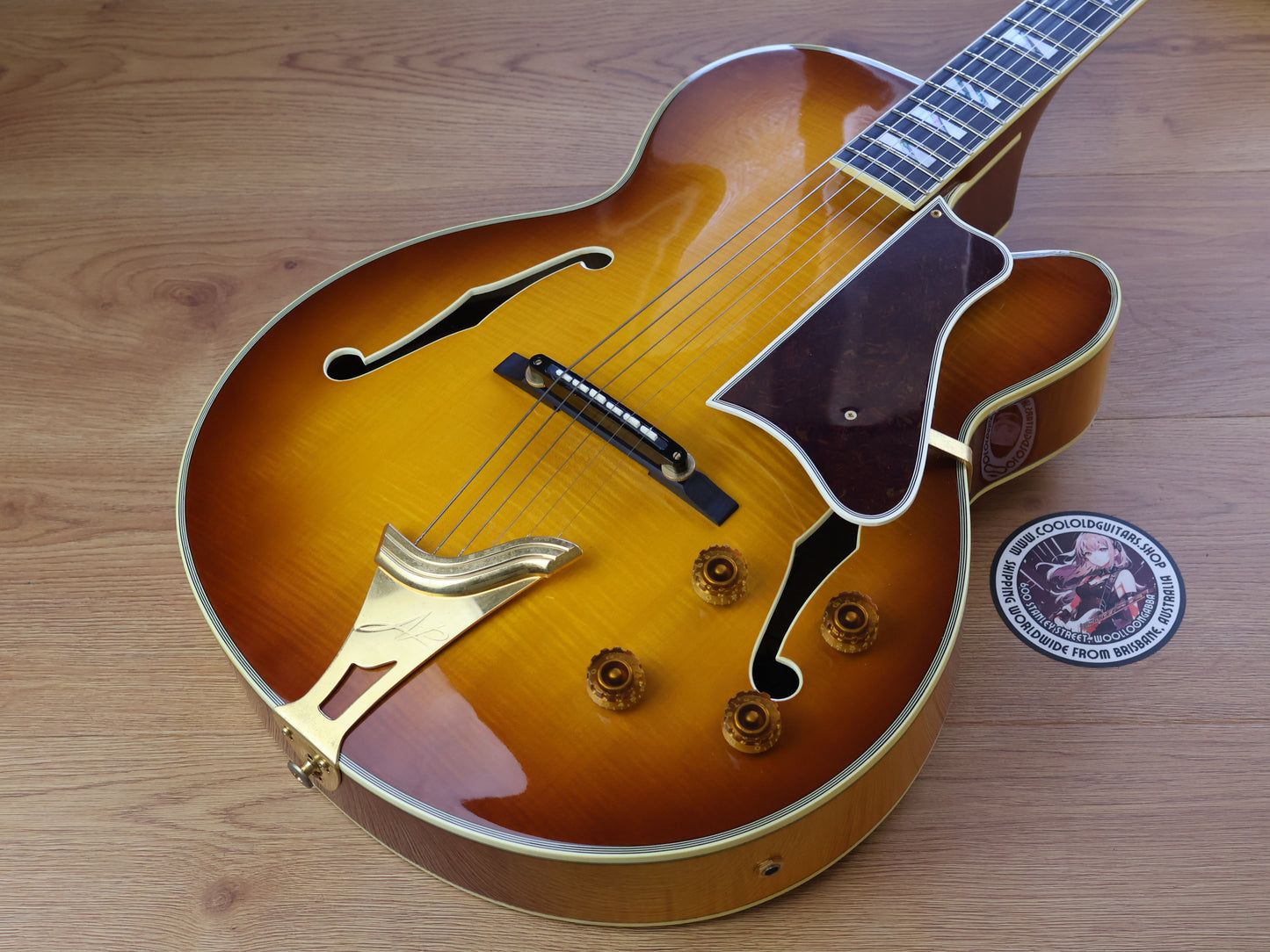 1992 Aria Pro II Custom Shop FA-01S Hollowbody Jazzbox (Heritage Sunburst)