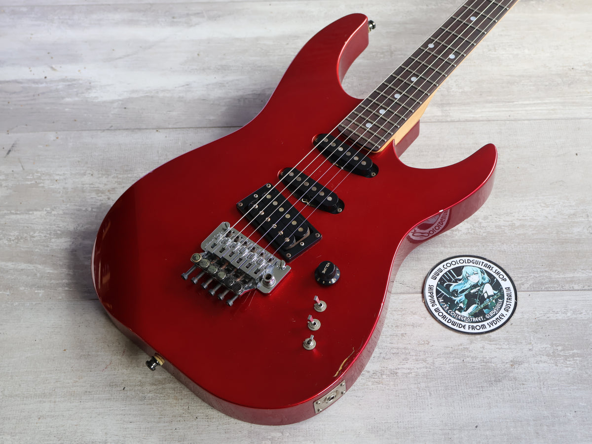 1986 Kramer (by ESP Japan) Focus 6000 HSS Superstrat (Candy Apple Red)