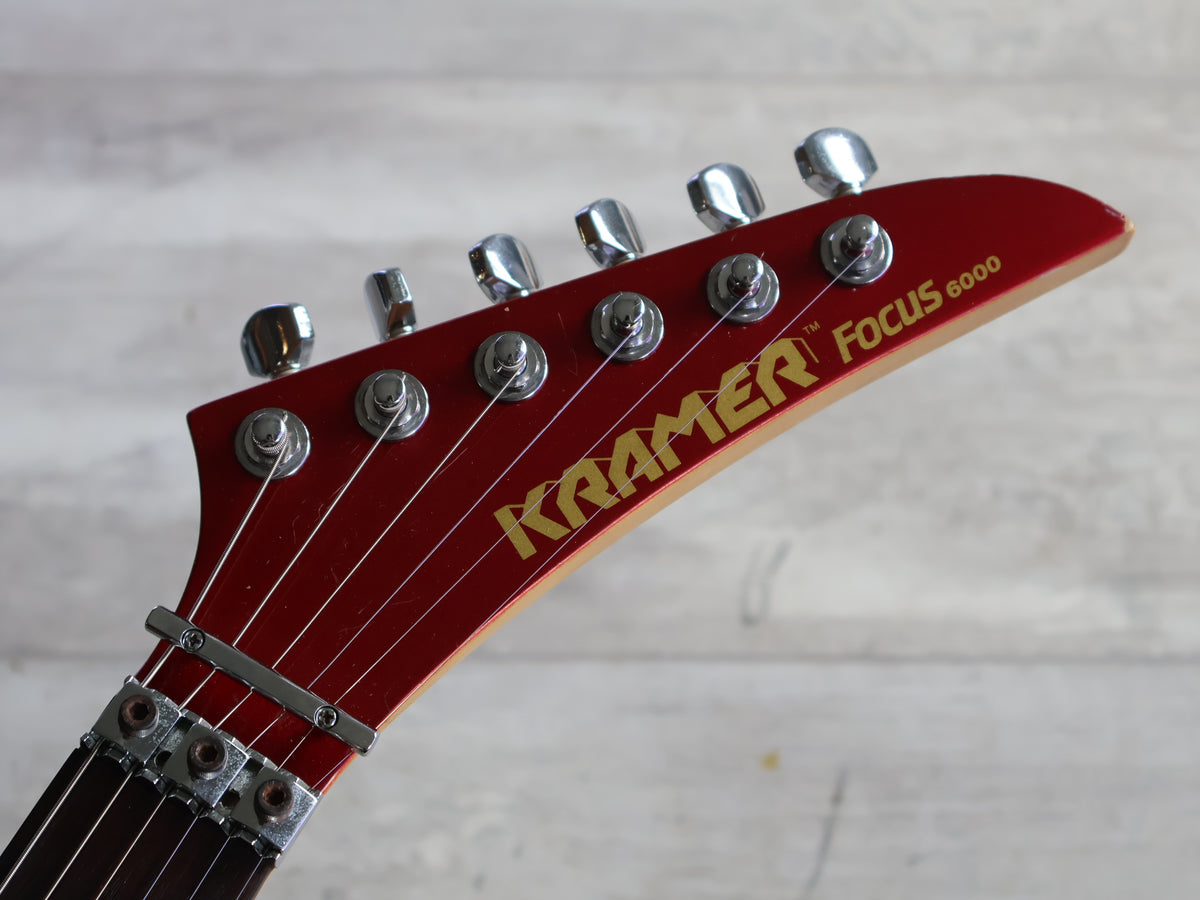 1986 Kramer (by ESP Japan) Focus 6000 HSS Superstrat (Candy Apple Red)