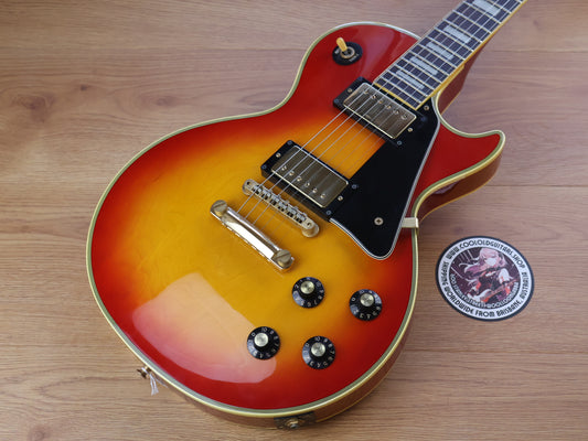 1982 Greco Japan EGC68-50 '68 Reissue Les Paul Custom (Cherry Sunburst)