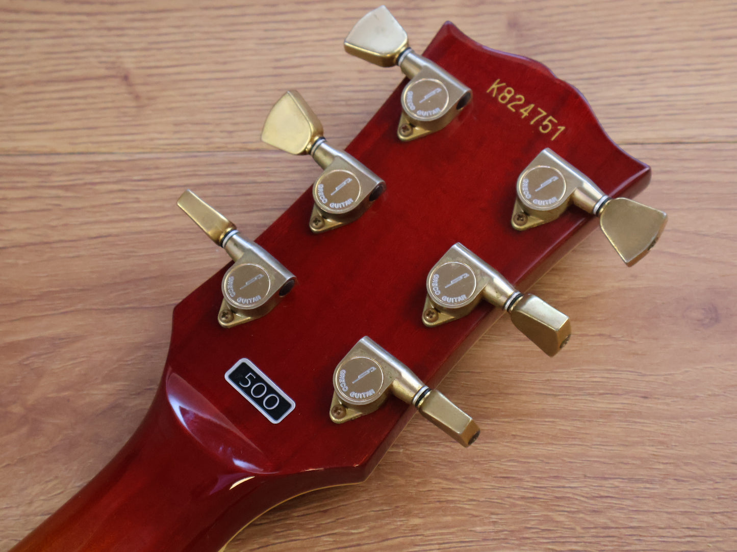 1982 Greco Japan EGC68-50 '68 Reissue Les Paul Custom (Cherry Sunburst)