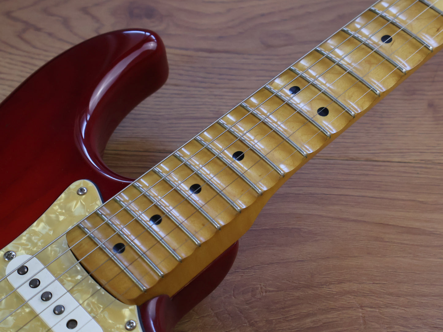 Fender Japan "Shredders Delight" Scalloped Stratocaster (Transparent Red)