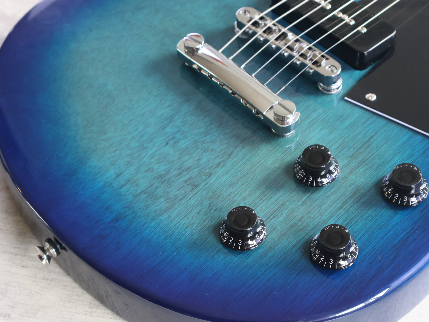 Blitz by Aria Pro II Leopard Les Paul Special (Blueberry Burst)