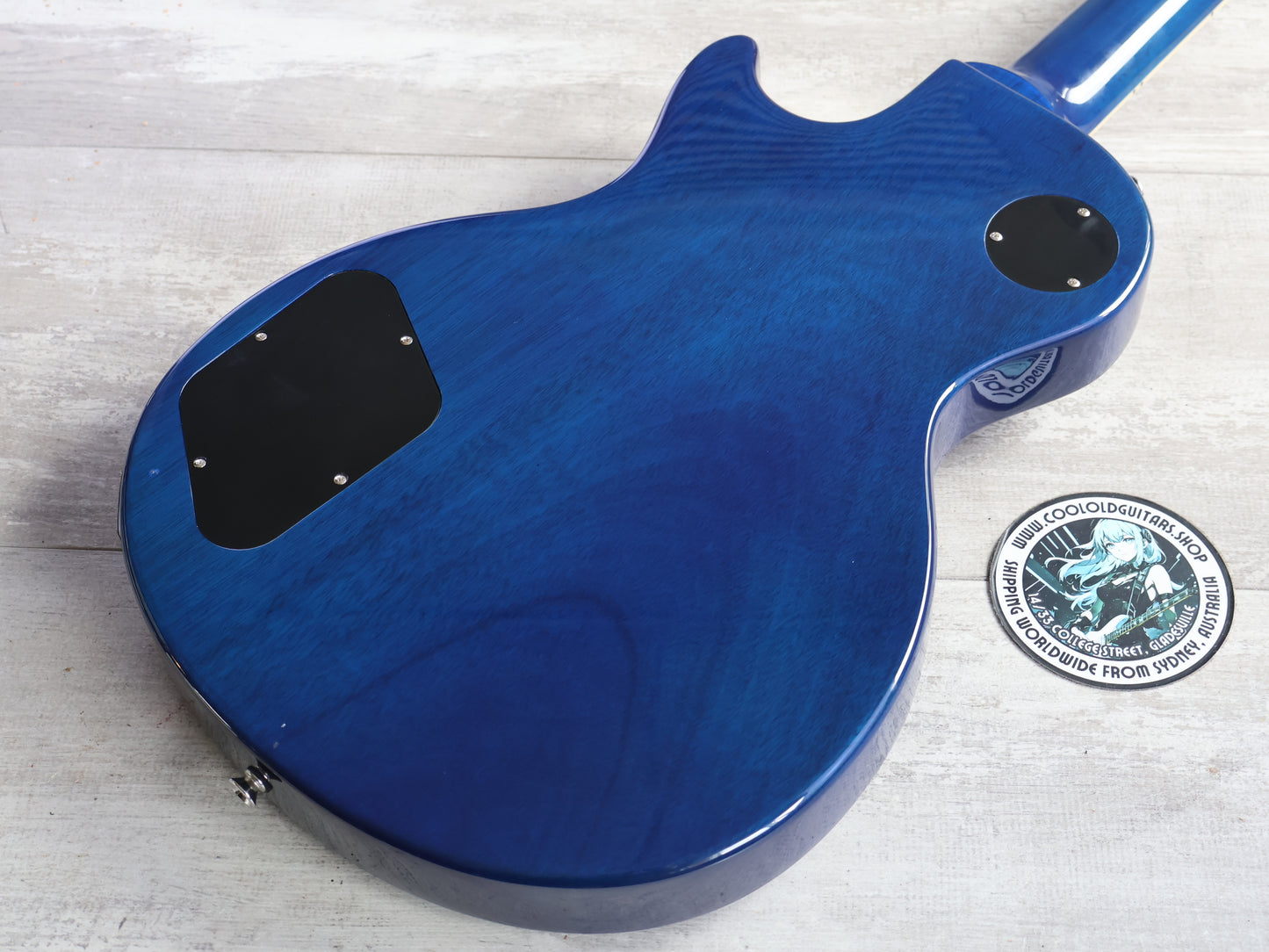Blitz by Aria Pro II Leopard Les Paul Special (Blueberry Burst)
