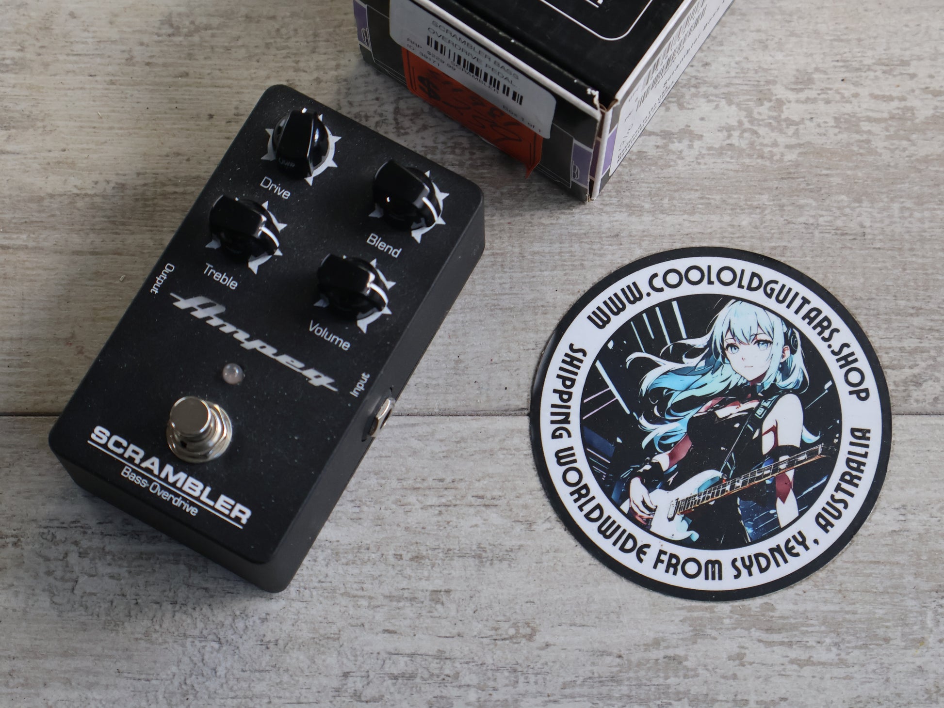 ampeg overdrive pedal Ampeg Scrambler Bass Overdrive Pedal – Cool Old Guitars
