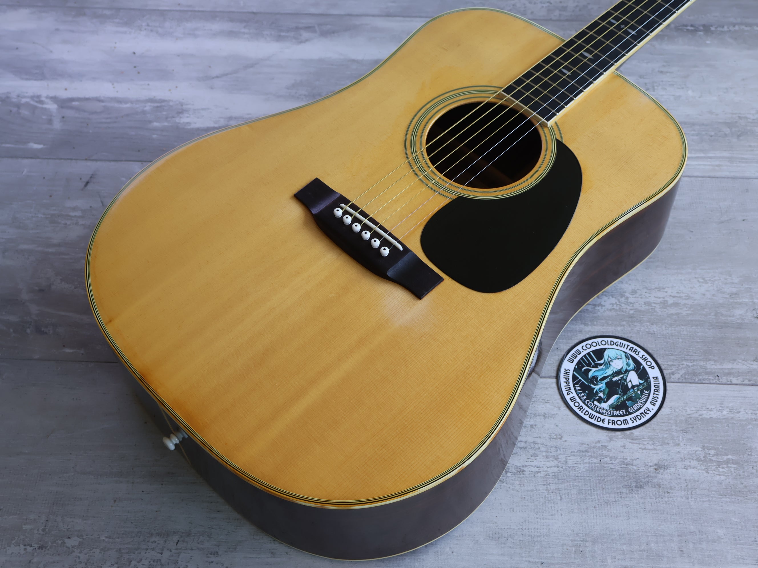 1980 Tokai Cat's Eyes CE-500 Vintage Acoustic Dreadnought (Natural