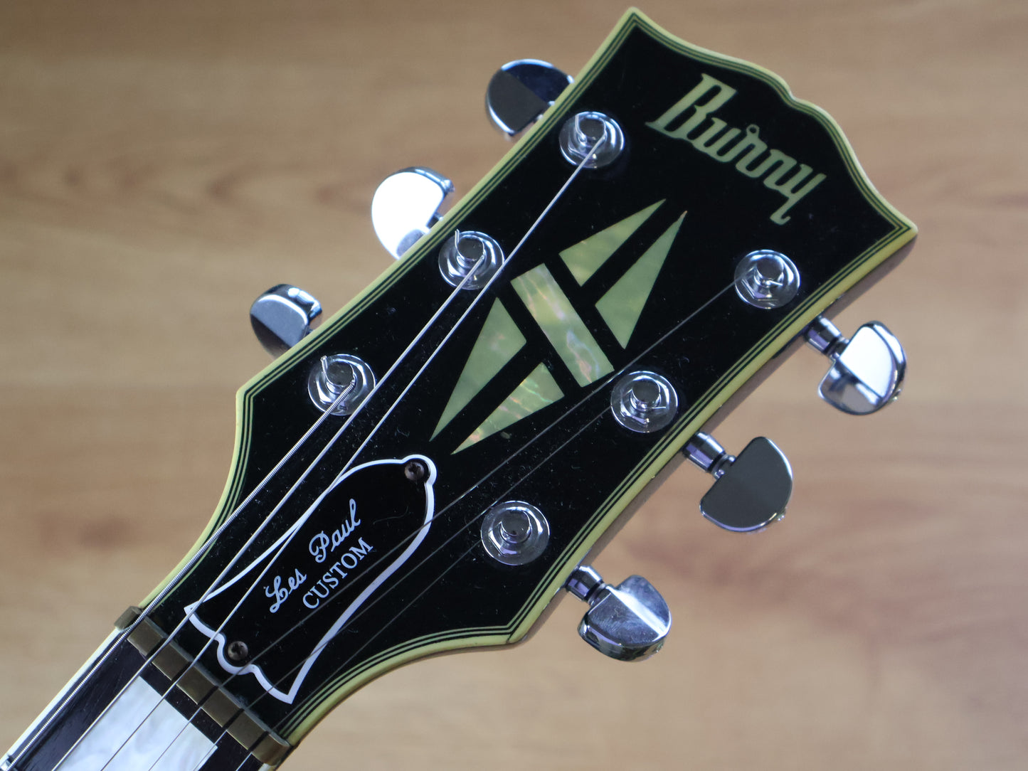 1984 Burny Japan LC-70JS John Sykes Signature Model Les Paul Custom (Ebony)