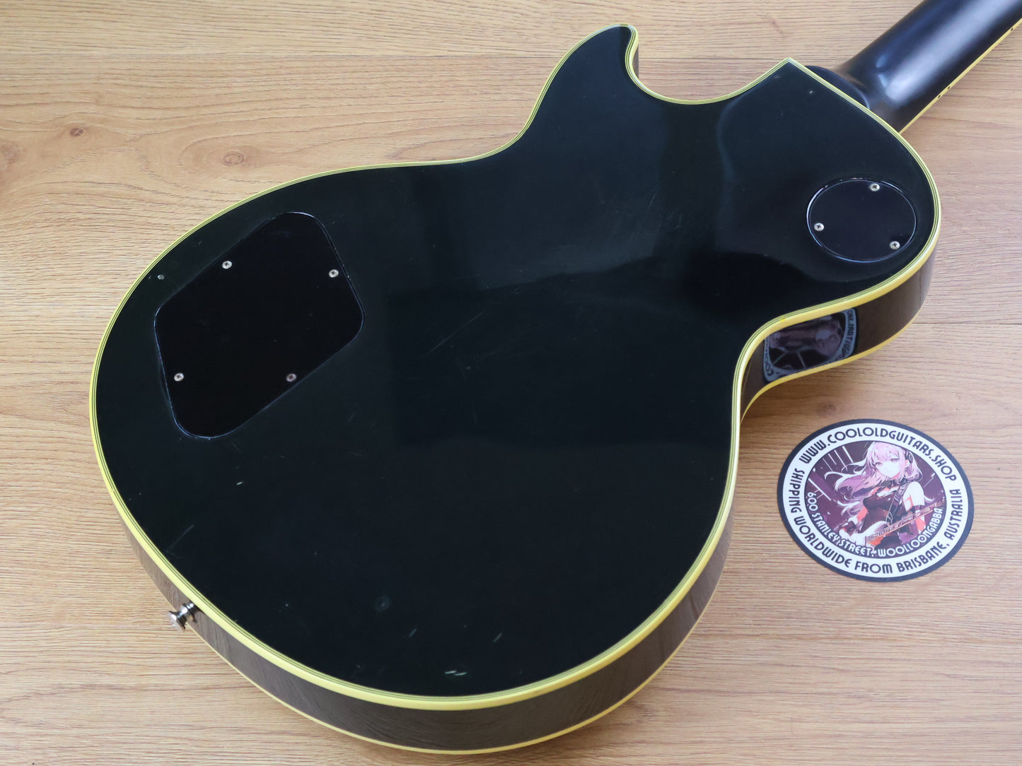 1984 Burny Japan LC-70JS John Sykes Signature Model Les Paul Custom (Ebony)