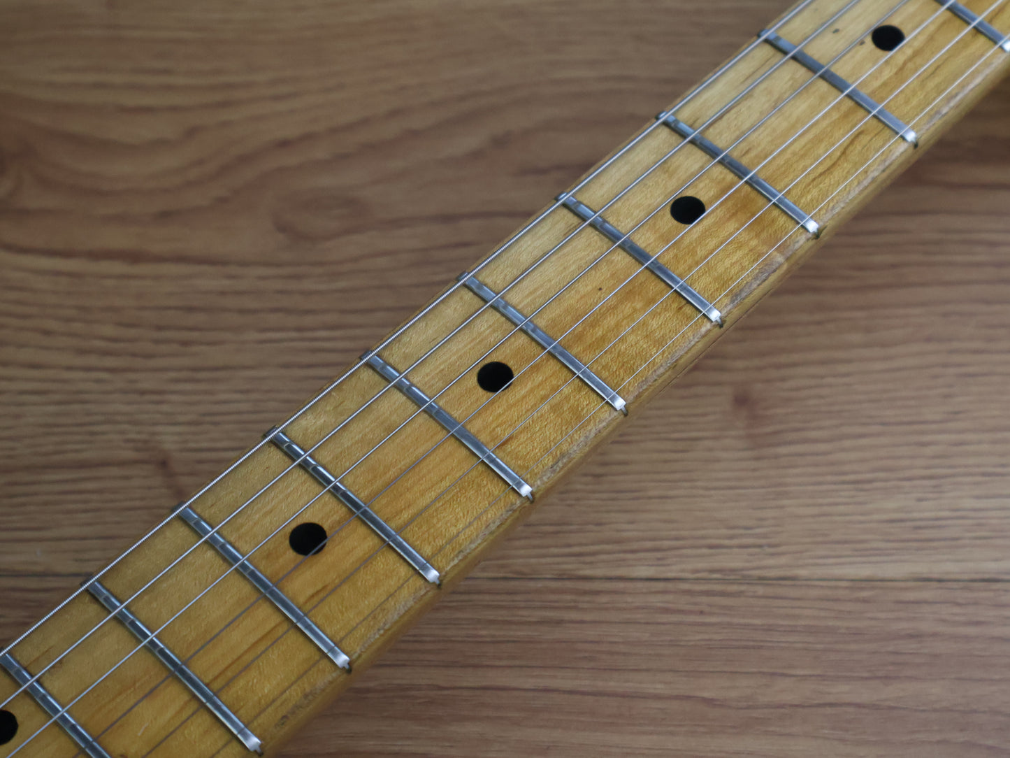 1975 Fernandes Burny FST-60 Stratocaster (Transparent Vintage White)