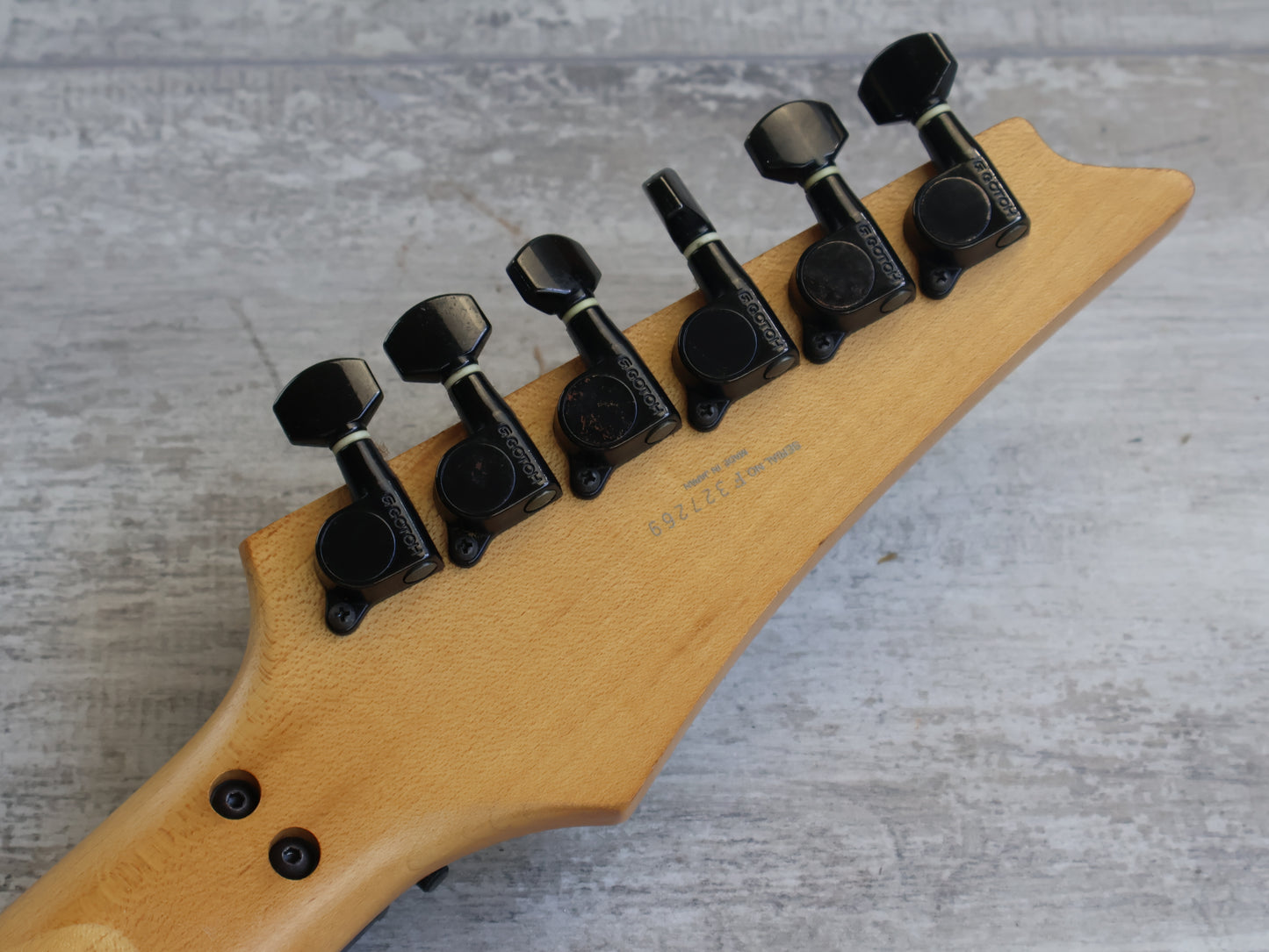 1993 Ibanez Japan RGR-550S HSH Superstrat w/Reverse Headstock (White)