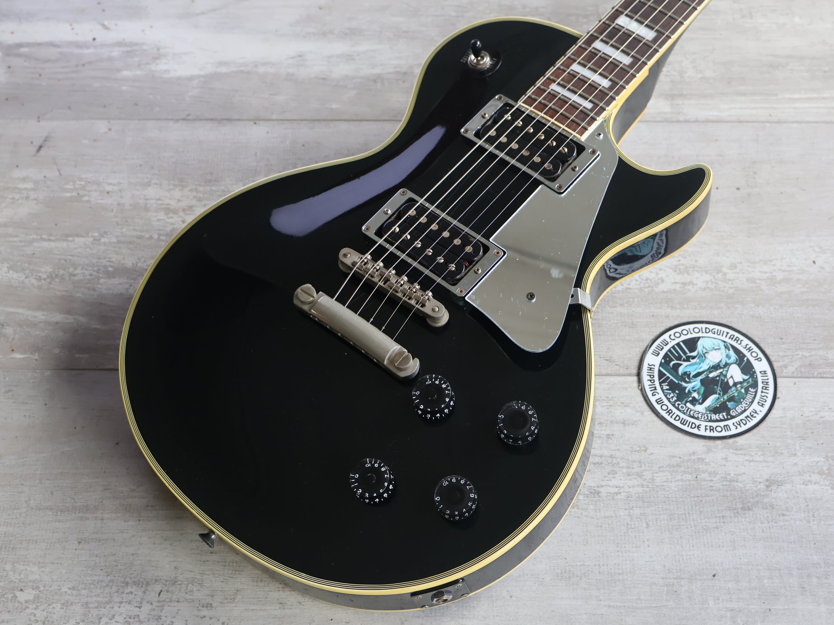 1990 Greco Japan JS-600 John Sykes Les Paul Custom (Ebony) – Cool