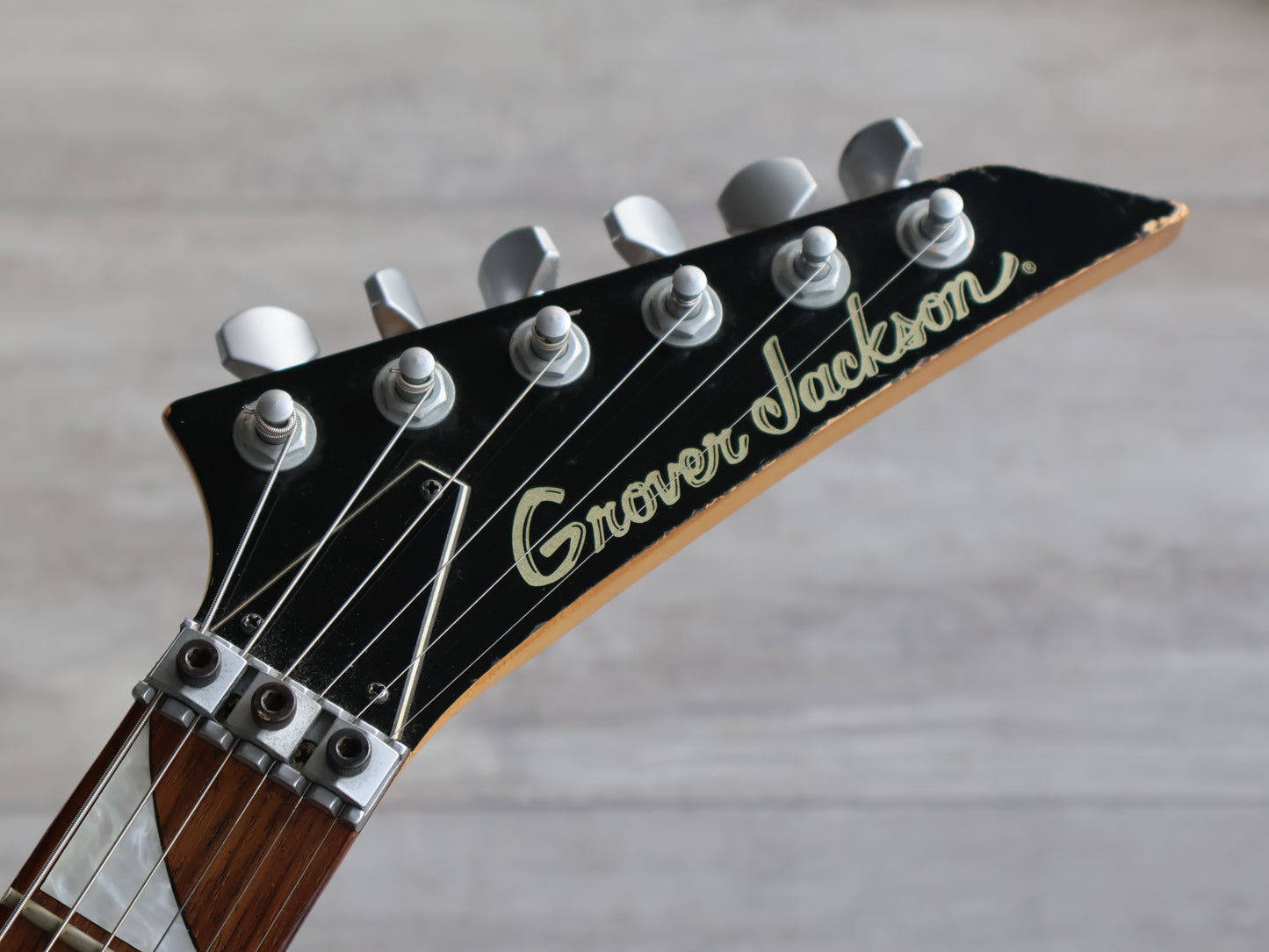 2001 Grover Jackson DK-c.u.60/HH Dinky (Transparent Red Flame)