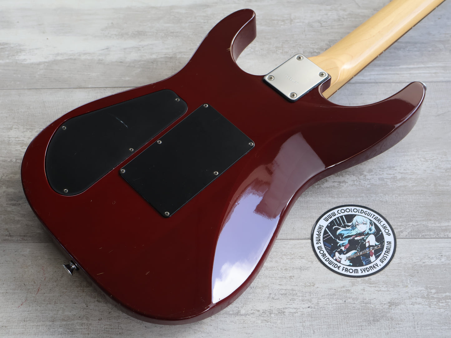 2001 Grover Jackson DK-c.u.60/HH Dinky (Transparent Red Flame)