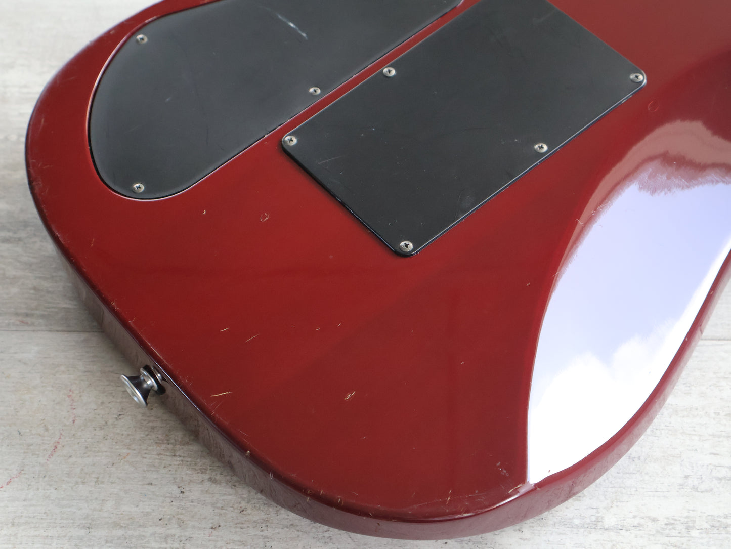 2001 Grover Jackson DK-c.u.60/HH Dinky (Transparent Red Flame)