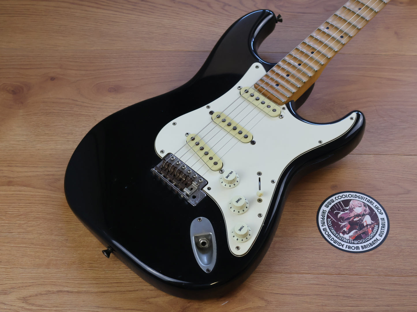 1988 Fender Japan STM-550 "Medium Scale" Scalloped Stratocaster (Black)