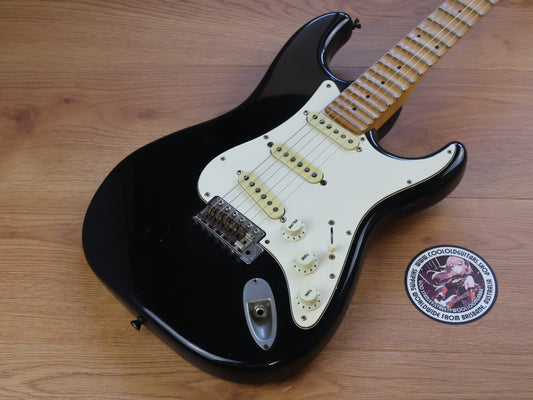 1988 Fender Japan STM-550 "Medium Scale" Scalloped Stratocaster (Black)