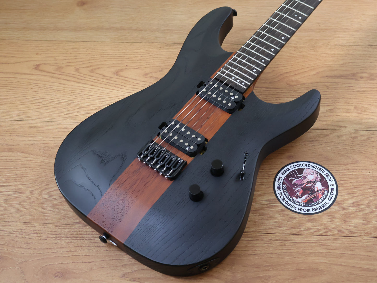 2022 Schecter C-1 Rob Scallon Signature Modeln (Dark Satin Roast)