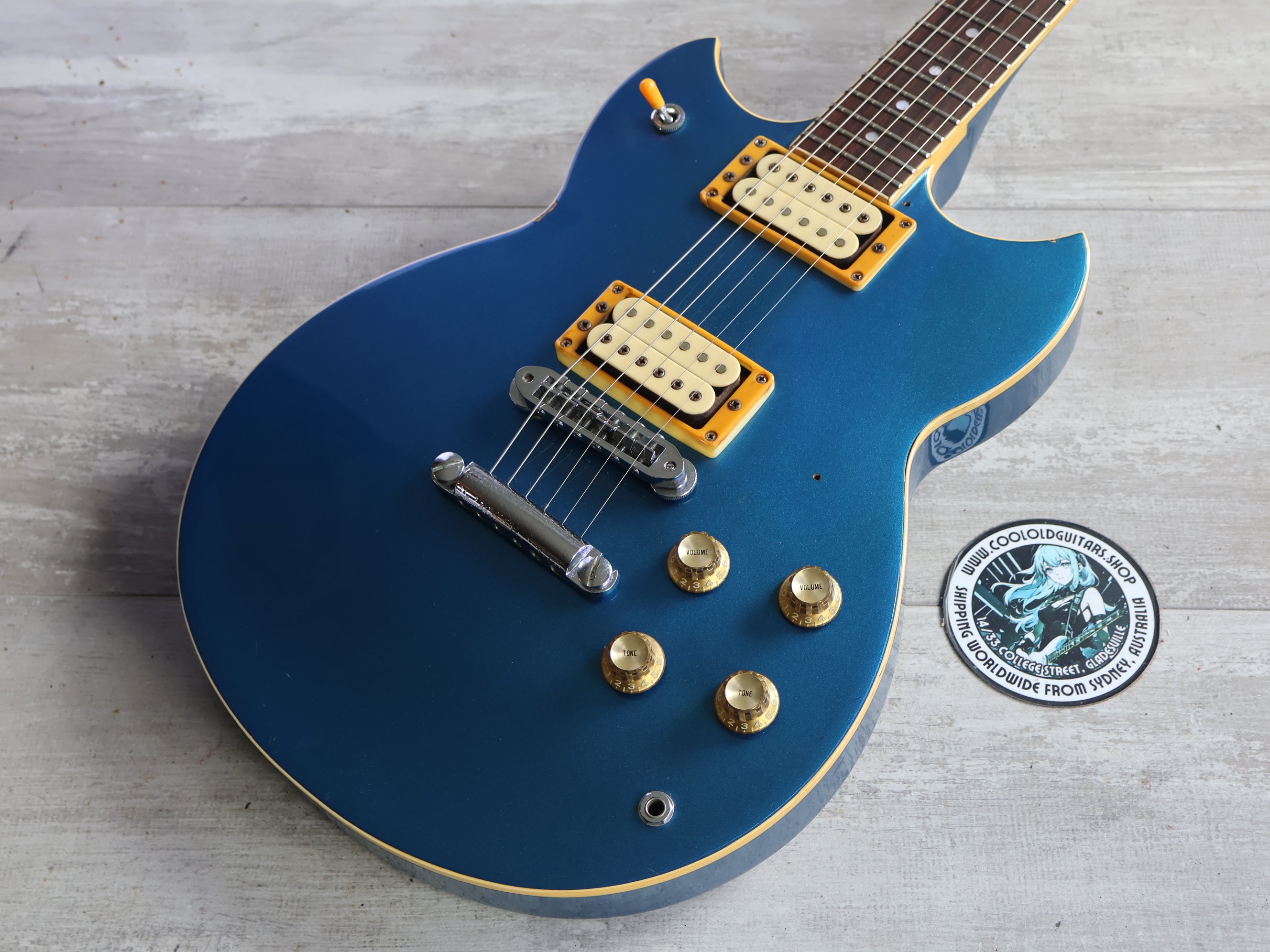 1980 Yamaha Japan SG-800 Double Cutaway (Metallic Blue) – Cool Old