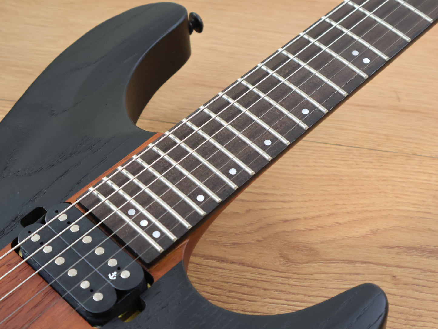 2022 Schecter C-1 Rob Scallon Signature Modeln (Dark Satin Roast)