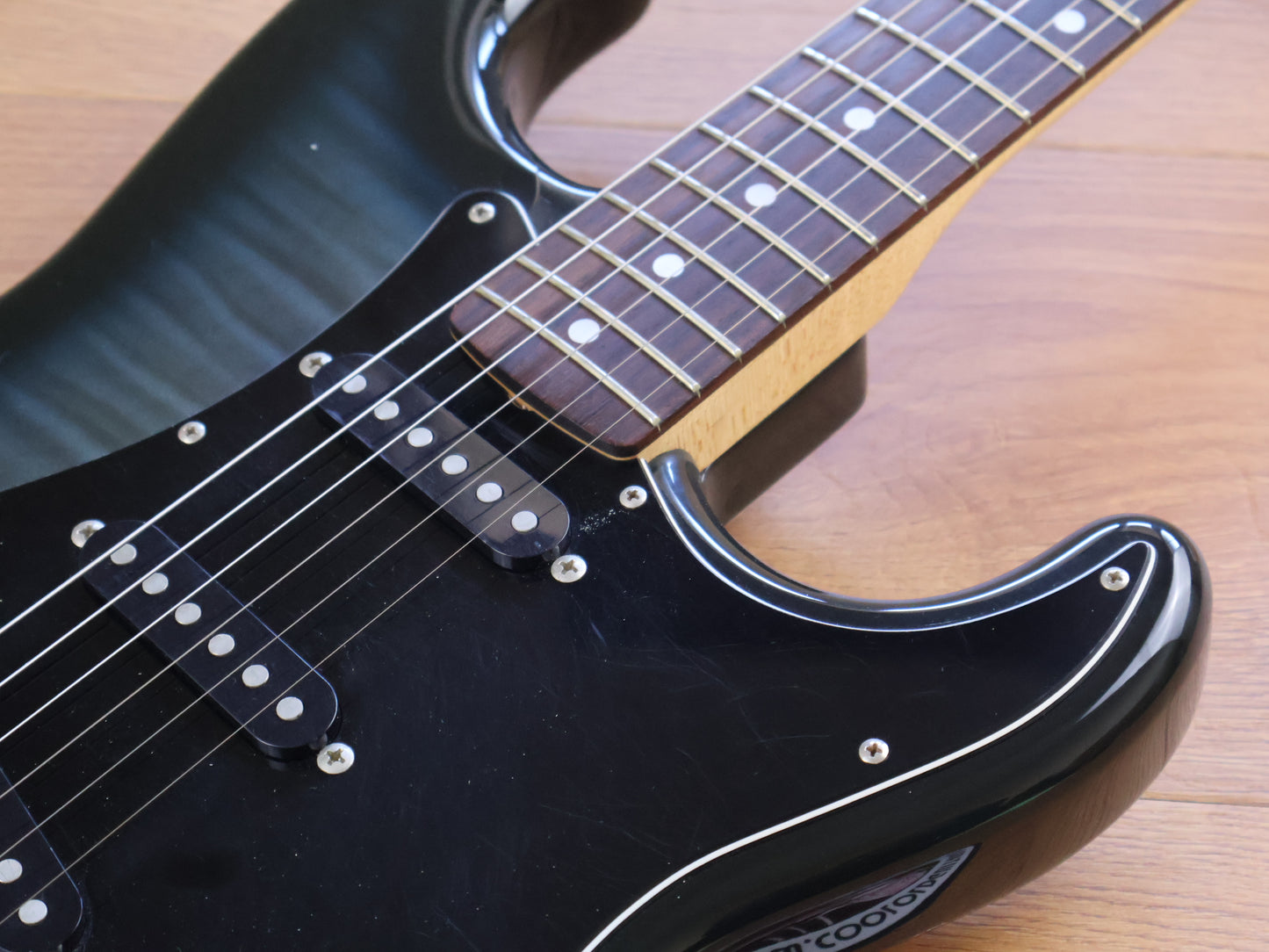 1992 Squier Japan SST-33 "Silver Series" Stratocaster (Blueburst Fotoflame)