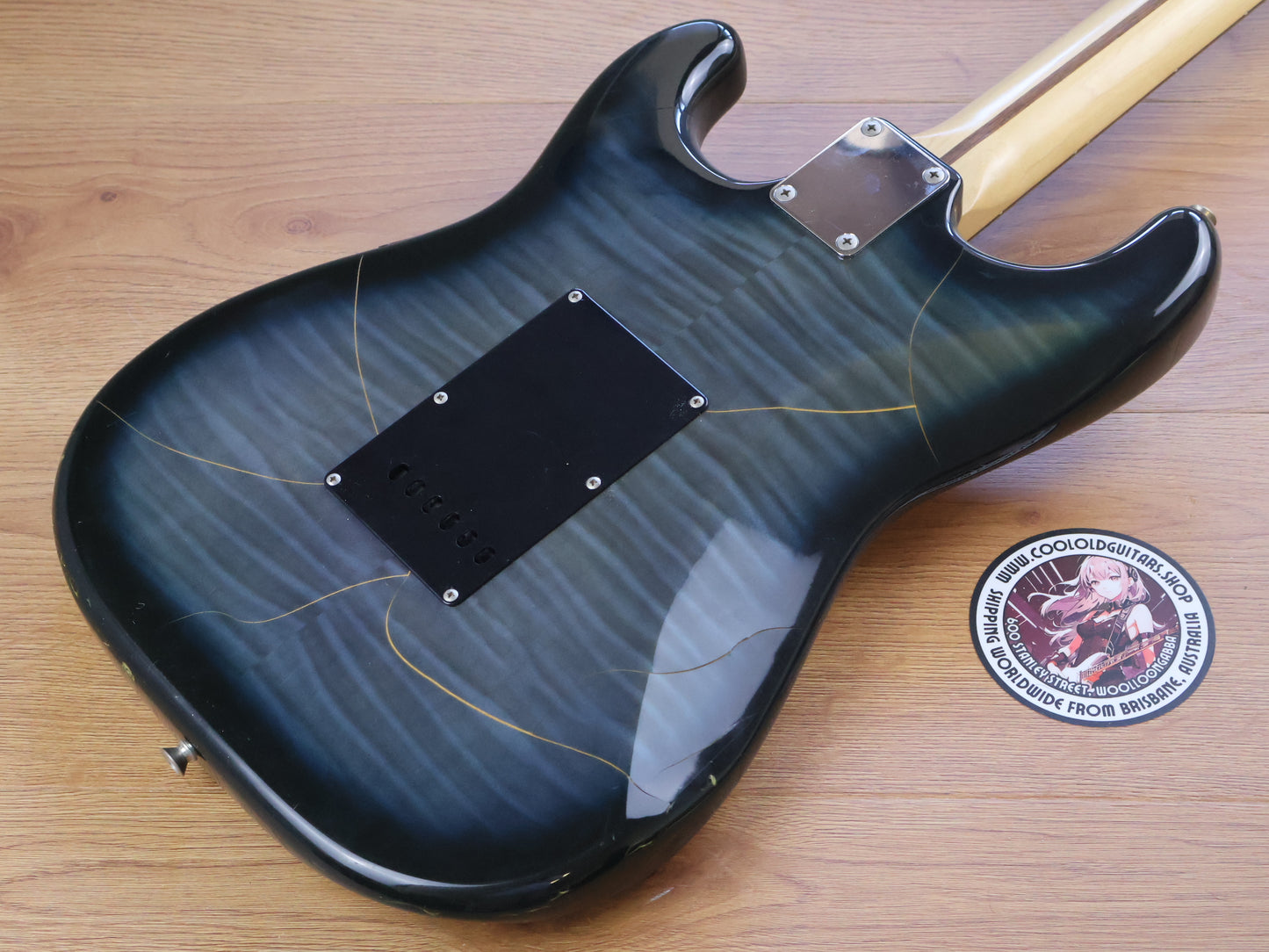 1992 Squier Japan SST-33 "Silver Series" Stratocaster (Blueburst Fotoflame)