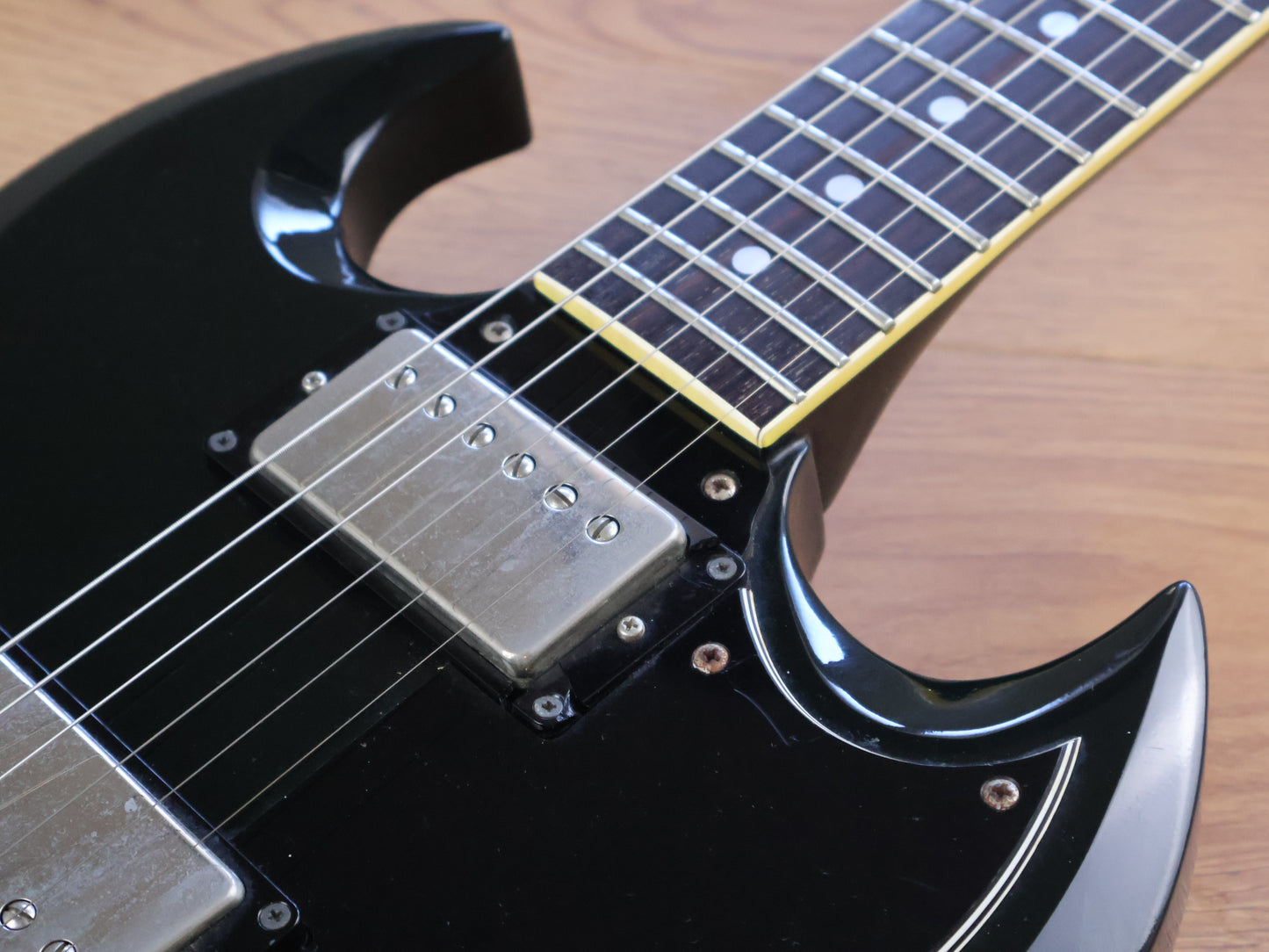 1989 Greco Japan SS-600P2 SG Double Cutaway (Black)