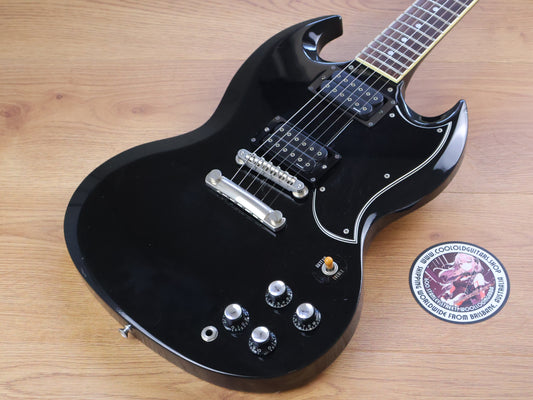 1990 Greco Japan SS-600P2 SG Double Cutaway w/Dimarzio's (Black)