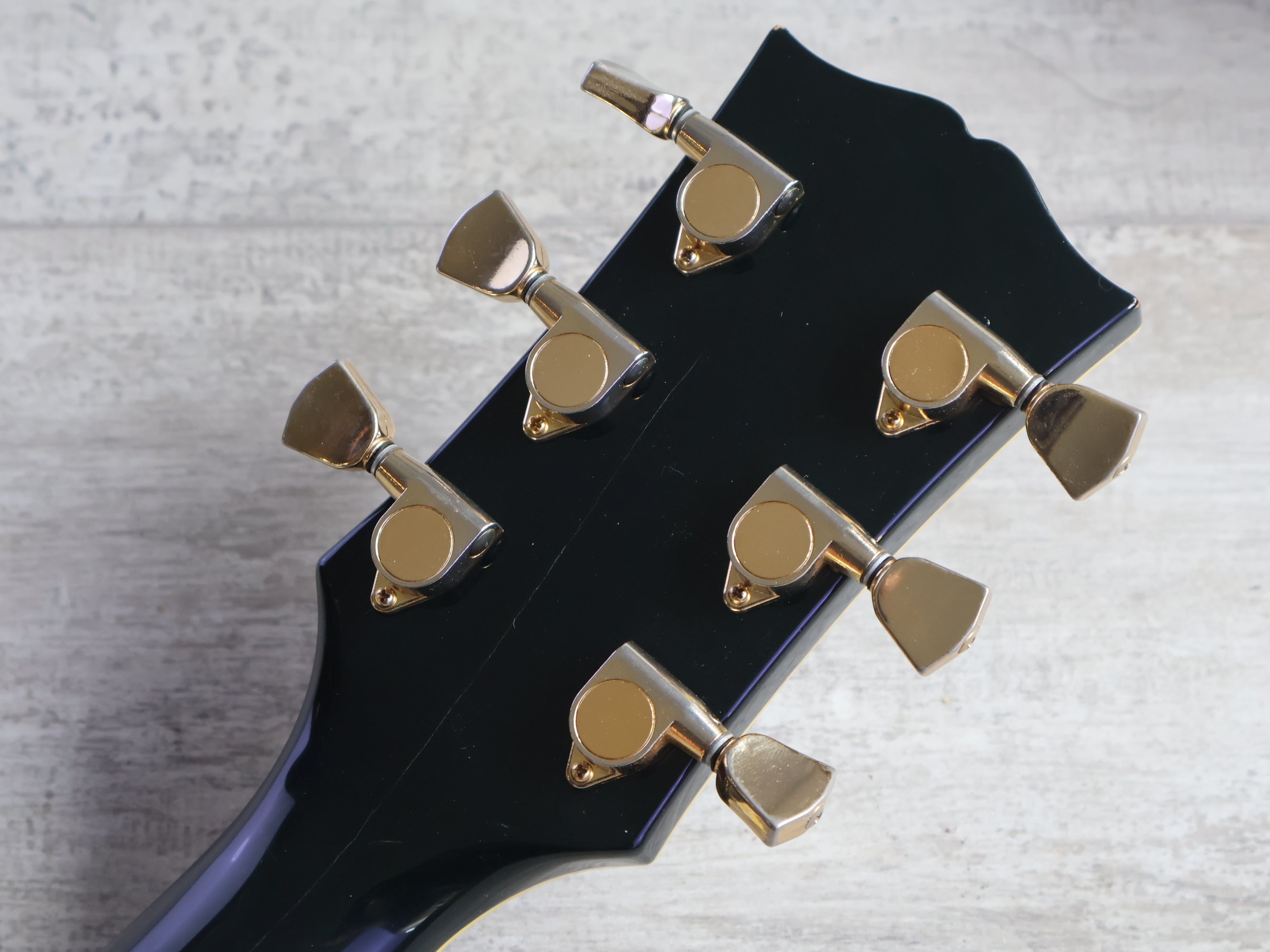 1994 Burny Japan RLC-70 Les Paul Custom (Ebony) – Cool Old Guitars
