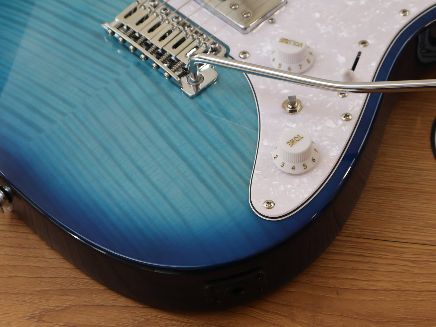 Ibanez AZ22S1F Standard Electric Guitar (Transparent Turquoise Burst)