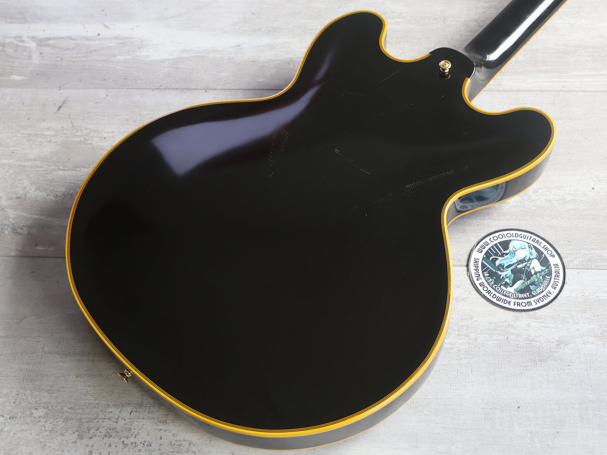 2023 Edwards (by ESP Japan) E-SA-CTM ES-335 Semi Hollowbody (Black)