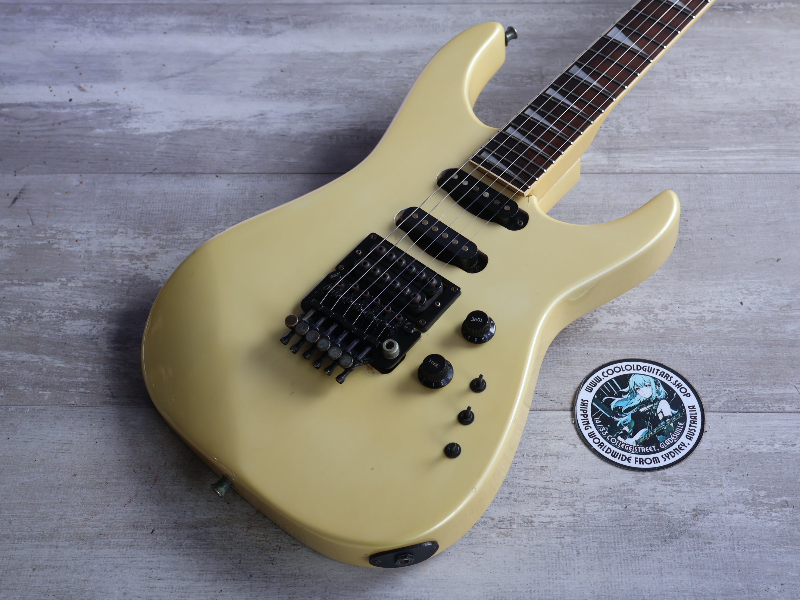 1980's Fernandes Japan STJ-75 HSS Superstrat (White) – Cool Old