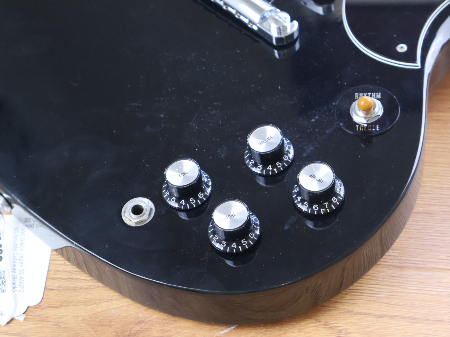 1990 Greco Japan SS-600P2 SG Double Cutaway (Black)