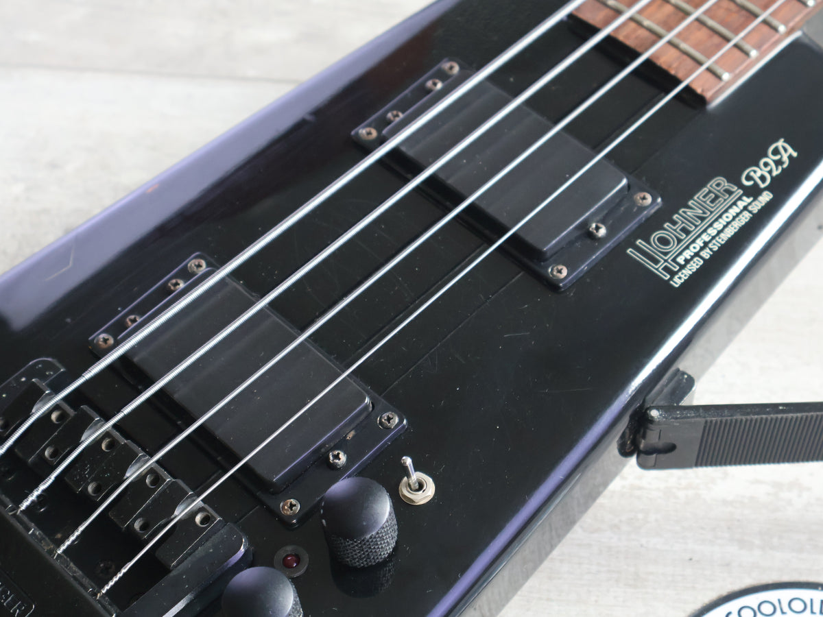 1990 Hohner B2A Headless Paddle Bass Guitar w/Steinberger System