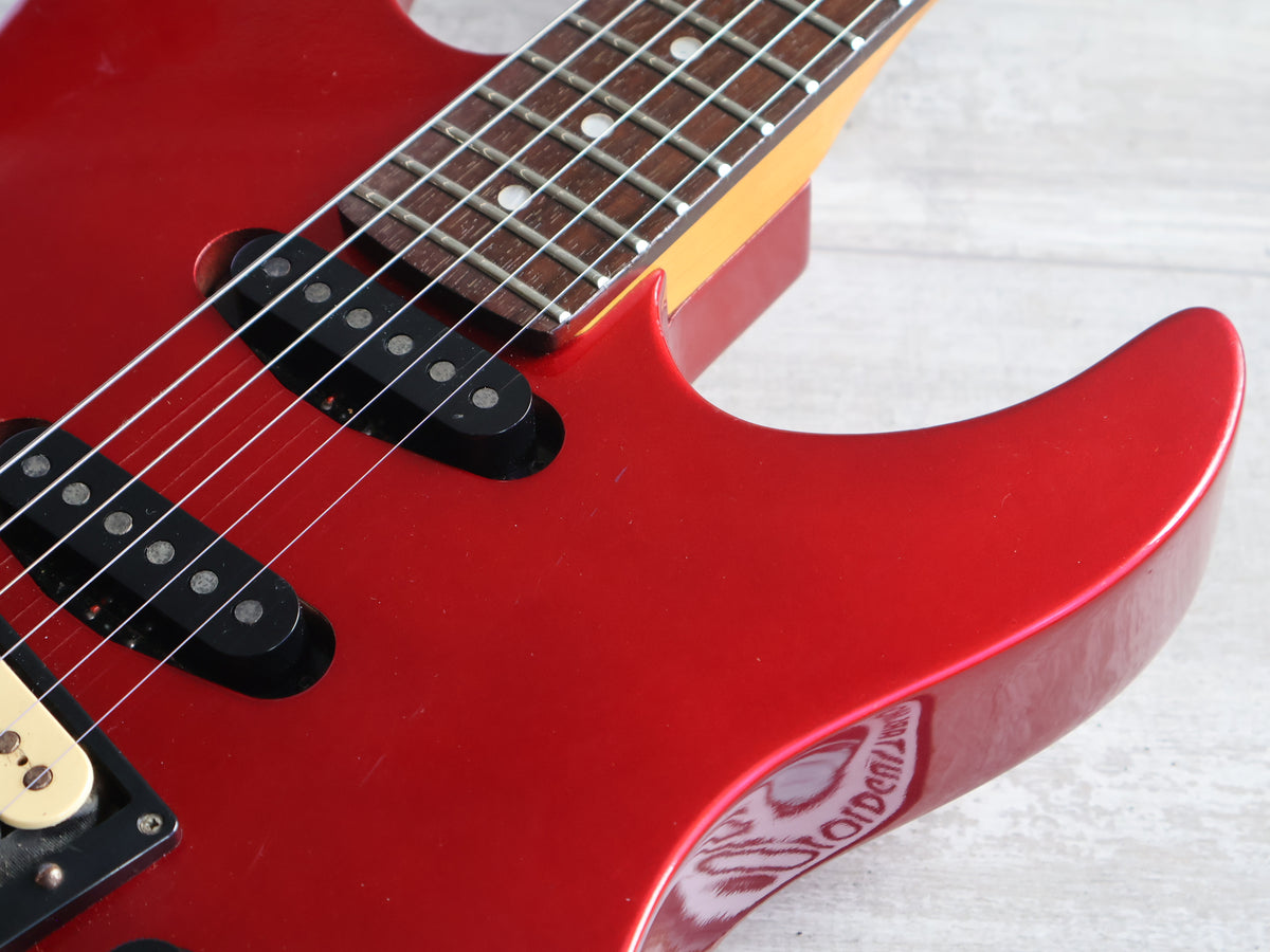 1980's Kramer (by ESP Japan) F-6000 Focus 6000 HSS Superstrat (Candy Apple Red)