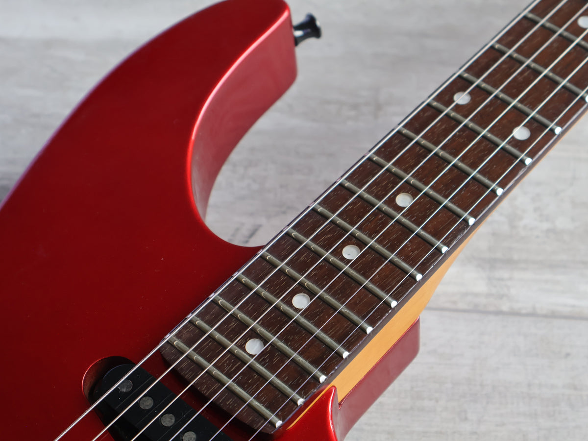 1980's Kramer (by ESP Japan) F-6000 Focus 6000 HSS Superstrat (Candy Apple Red)