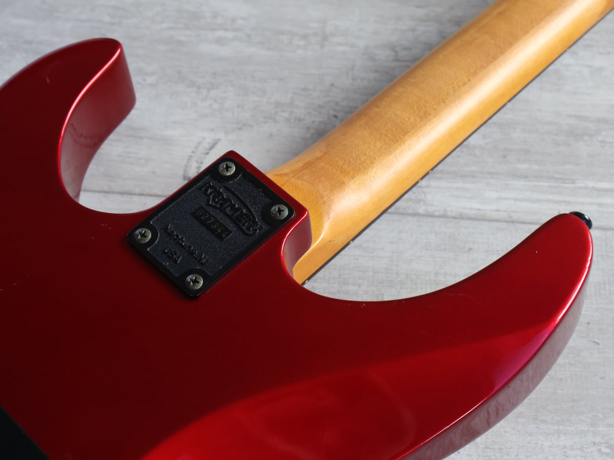 1980's Kramer (by ESP Japan) F-6000 Focus 6000 HSS Superstrat (Candy Apple Red)