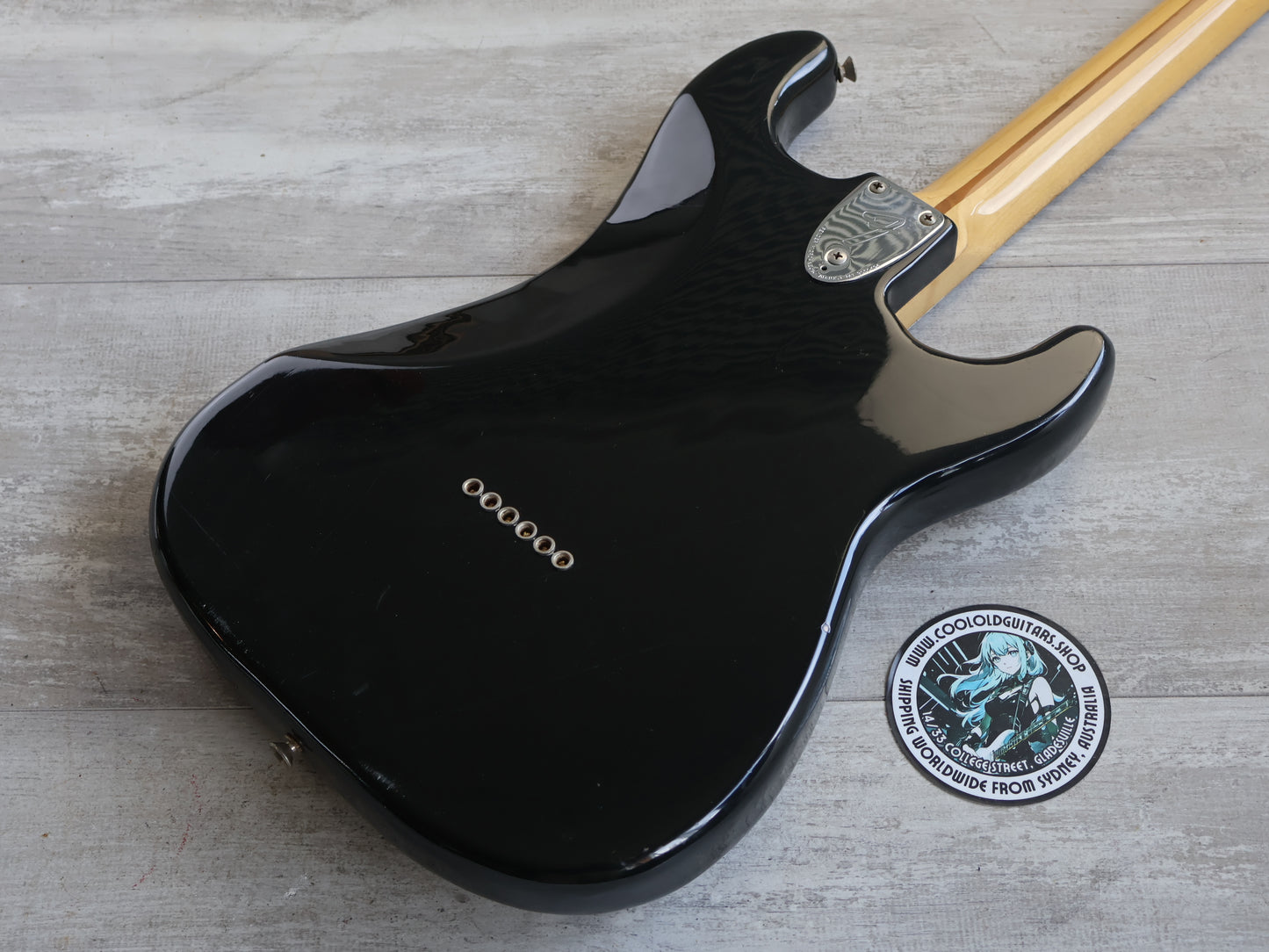 1978 Fender USA LH Left Handed Hardtail Stratocaster (Black)