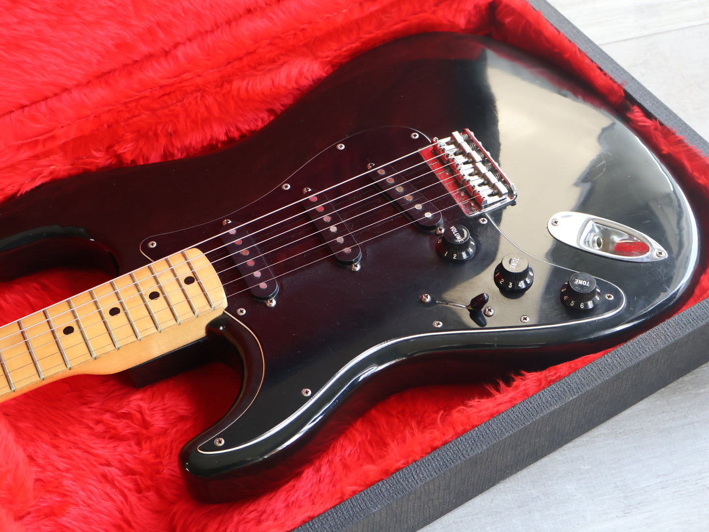 1978 Fender USA LH Left Handed Hardtail Stratocaster (Black)