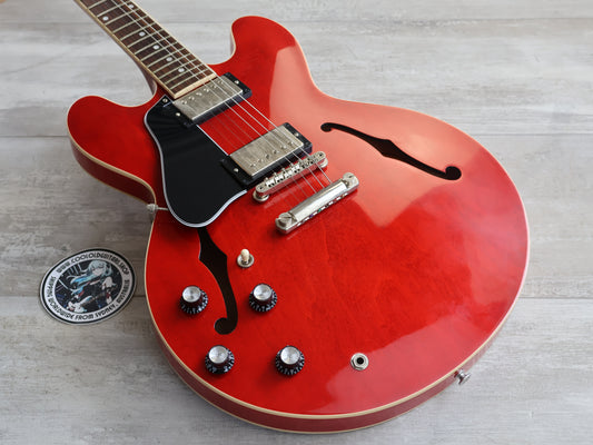 2022 Gibson USA LH Left Handed Dot ES-335 Semi-Hollowbody (Sixties Cherry)