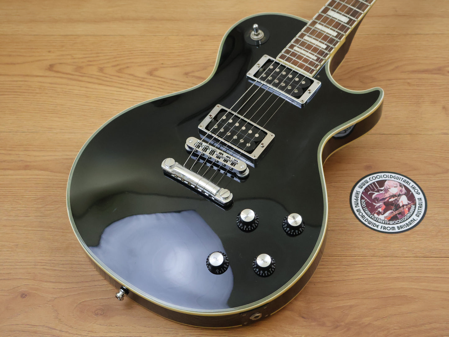 2009 Burny RLC-55JS John Sykes Les Paul Custom (Black)