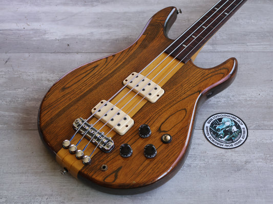 1978 Greco Japan GOB-700 Speedway Neckthrough Fretless Bass (Walnut Stain)