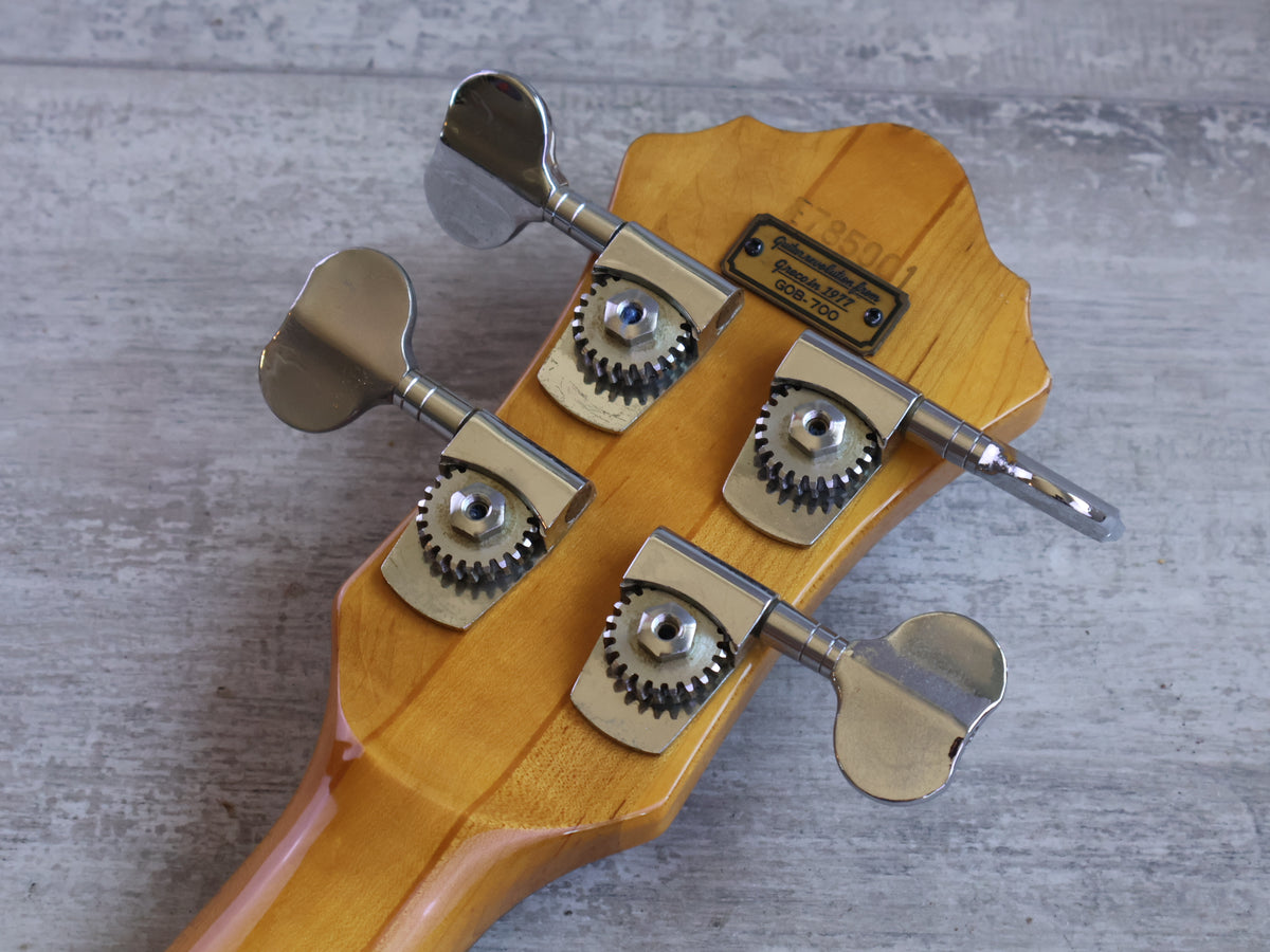 1978 Greco Japan GOB-700 Speedway Neckthrough Fretless Bass (Walnut Stain)
