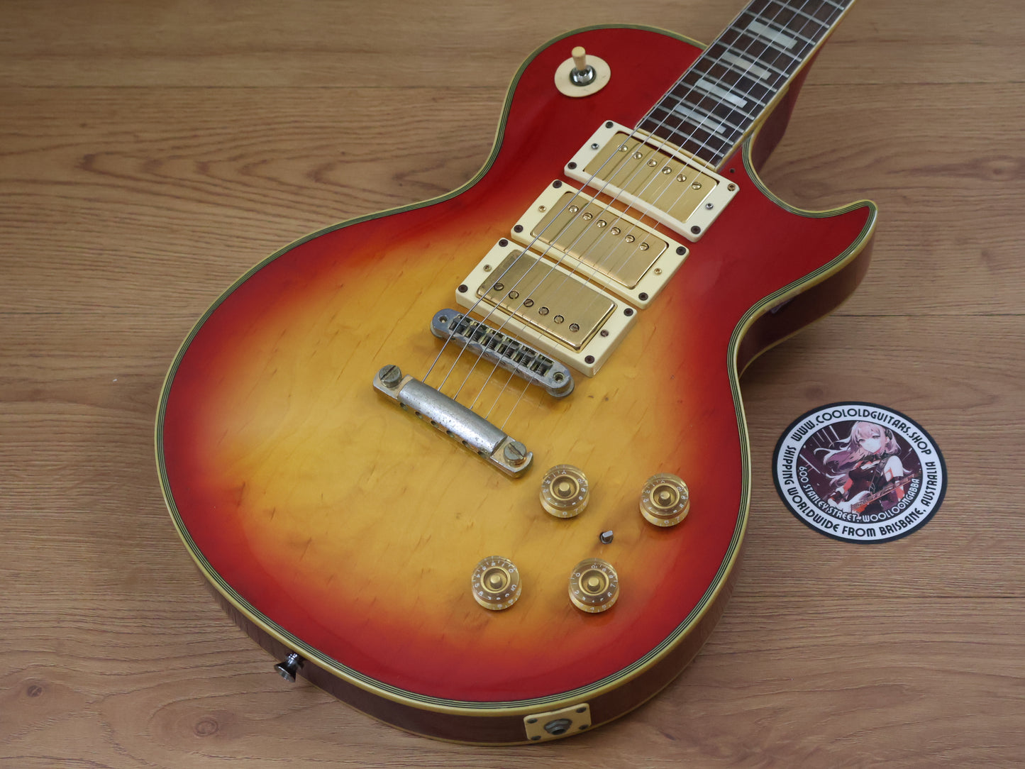 1979 Greco EG-600PR Ace Frehley Les Paul Custom (Cherry Sunburst)