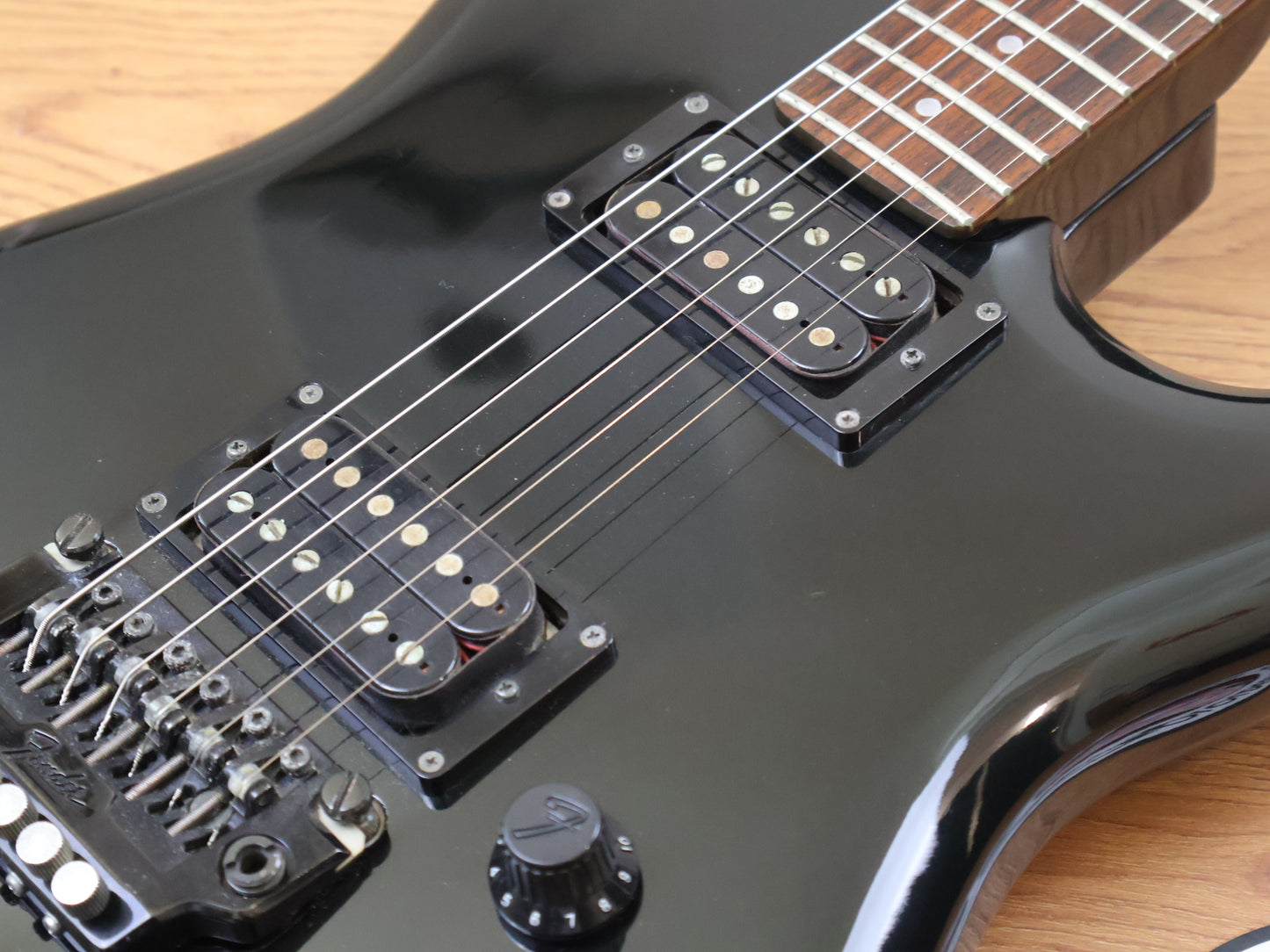 1985 Fender Japan ST-535 HH Contemporary Boxer Stratocaster (Black)